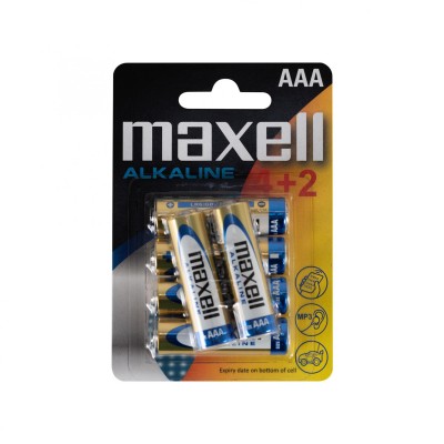 AAA elem, alkáli, 4+2db/bliszter - Maxell LR03 4+2